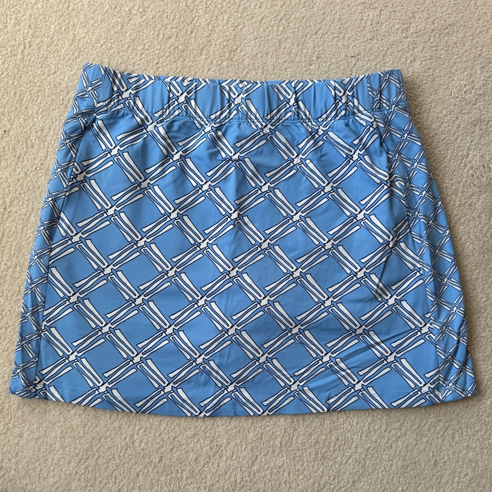 J. McLaughlin Blue & White Skort